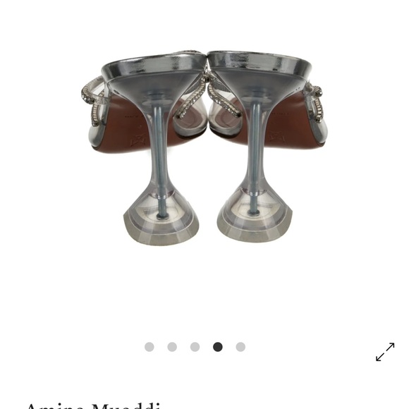 Amina Muaddi
Gilda crystal-embellished leather and PVC pumps - Picture 5 of 9